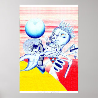 Poster: King's Offenbarung: Trippy Artwork Poster