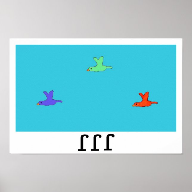 Poster "Klappklappe" (Vorne)