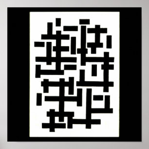 Poster-Klassiker Vintage-Theo Van Doesburg 12 Poster