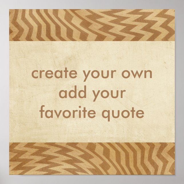 Poster kreieren Ihr eigenes gestresstes Design (Vorne)