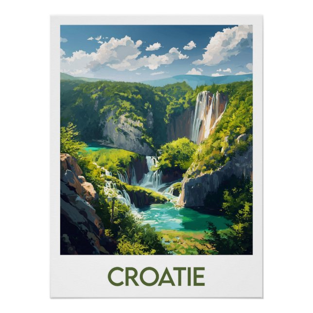 Poster Kroatien (Vorderseite)