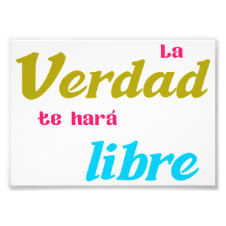 Póster La verdad te hará libre Fotodruck