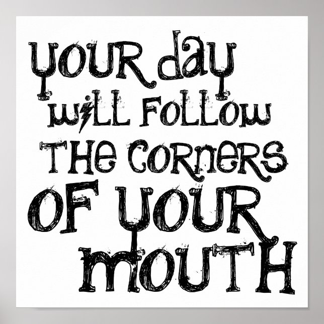 Poster - Lächeln (Vorne)