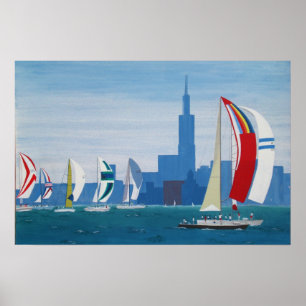 Poster "Lake Michigan - Chicago"
