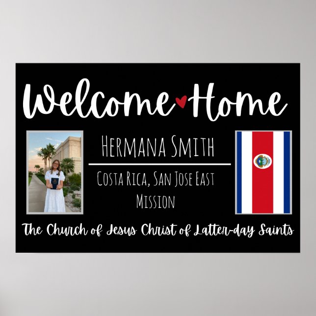 Poster LDS Missionary Homecoming Welcome Zuhause S (Vorne)