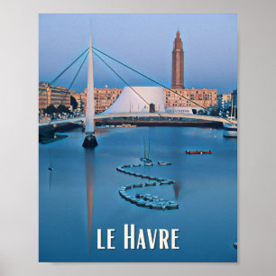Poster Le Havre Foto Vintage