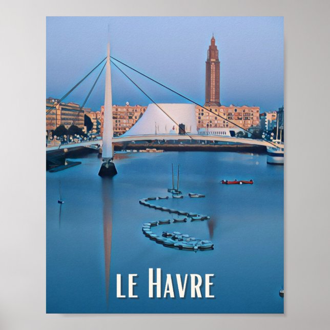 Poster Le Havre Foto Vintage (Vorne)