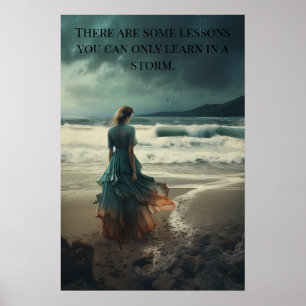 Poster - Lektionen in einer Sturmfrau am Strand