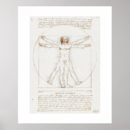 POSTER: LEONARDO DA VINCI: VITRUVIER POSTER