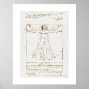 POSTER: LEONARDO DA VINCI: VITRUVIER POSTER
