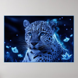 Poster Leopard’s bleu 07