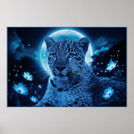 Poster Leopard’s bleu 08