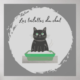 Poster, Les toettes Du Chat Black Cat Poster