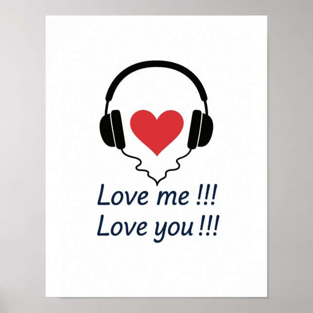 Poster Liebe ich Liebe Sie (Vorne)