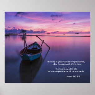 Poster Lila Serene Psalm 145:8-9