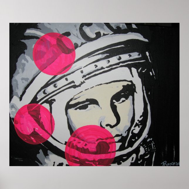 Poster "Lonely Cosmonaut" (Vorne)