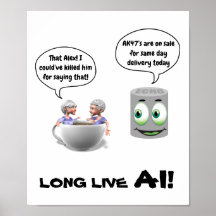 Poster Long Live AI (Künstliche Intelligenz)