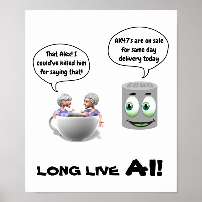 Poster Long Live AI (Künstliche Intelligenz) (Vorne)