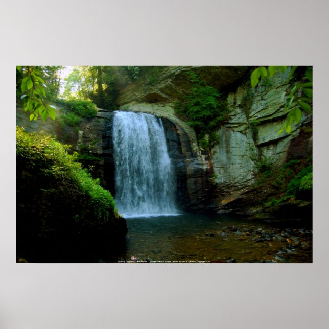 Poster Looking Glass Falls - Brevard NC - (P... (Vorne)
