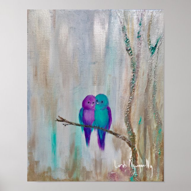 Poster "Lovebirds" (Vorne)