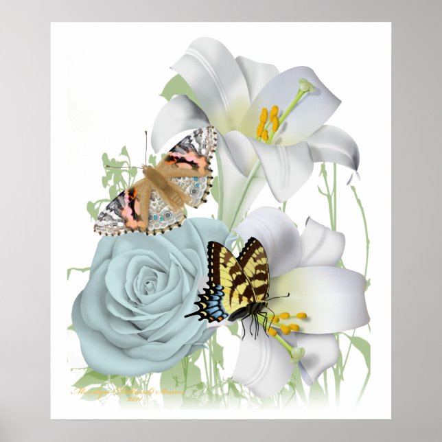 Poster "Lovely Garden Scene" (Vorne)