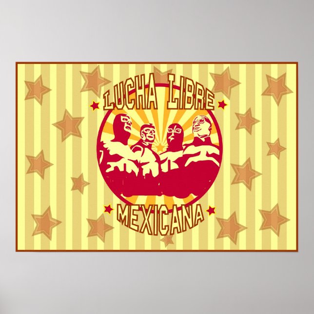 Poster Lucha Libre Mexicana (Vorne)
