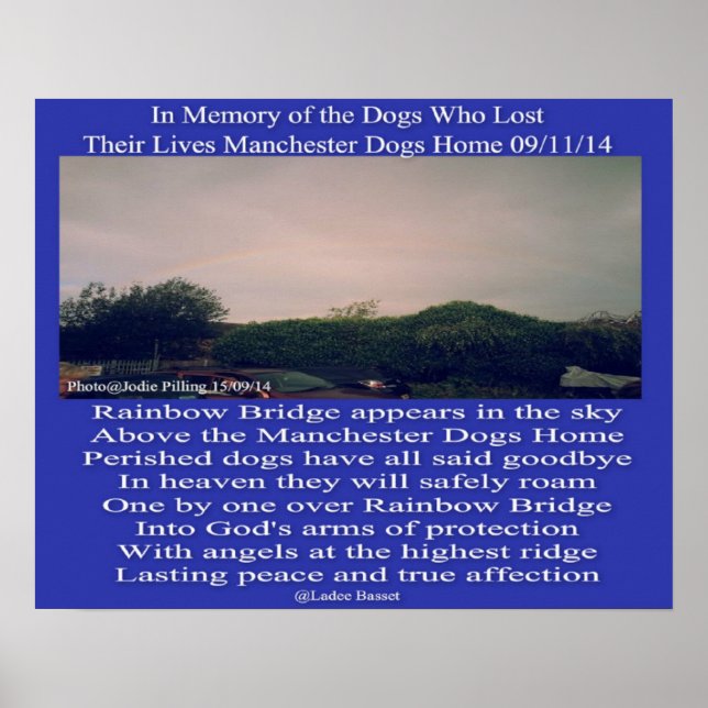 Poster Manchester Rainbow Poem (Vorne)