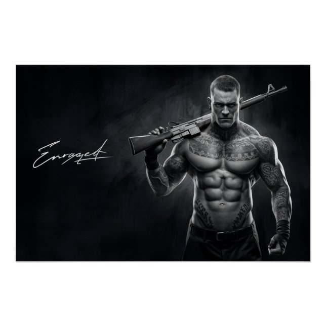 Poster Mann Enraged 04 (Vorderseite)