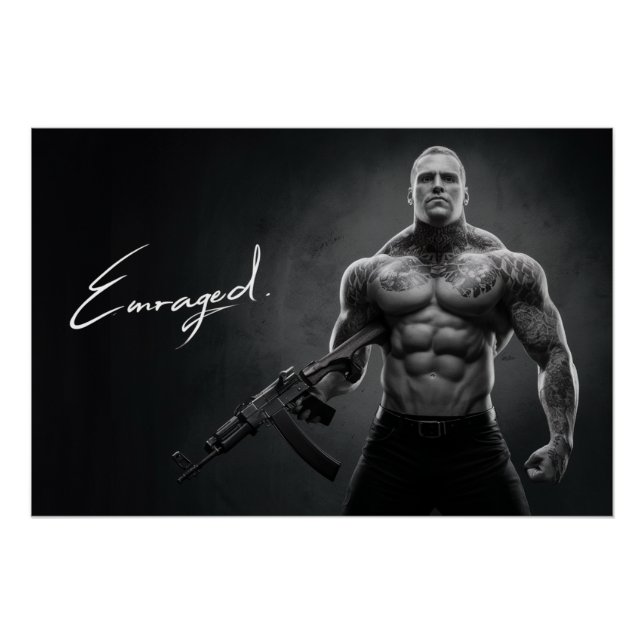 Poster Mann Enraged 07 (Vorderseite)