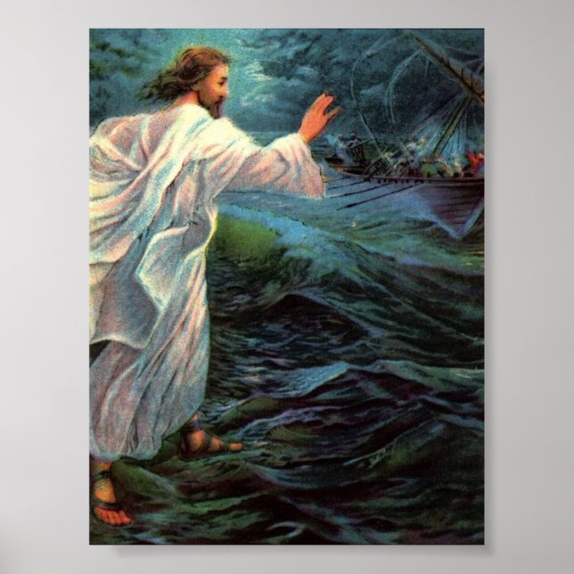 Poster: Matthew 14:29-30 Poster (Vorne)