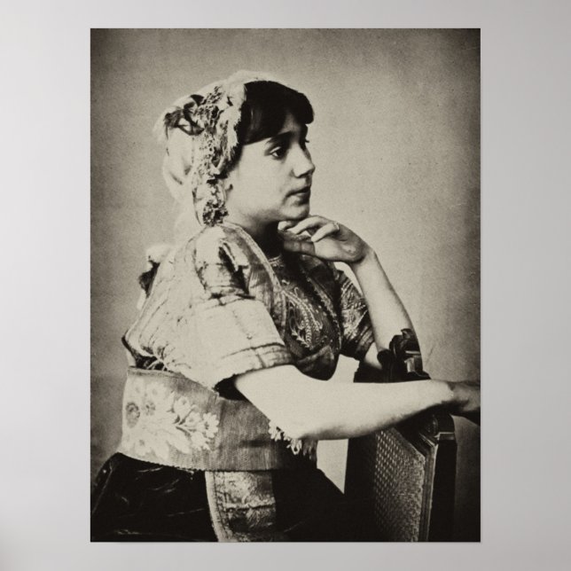 Poster: Maurische Frau, Tanger, Marokko, 1898 Poster (Vorne)