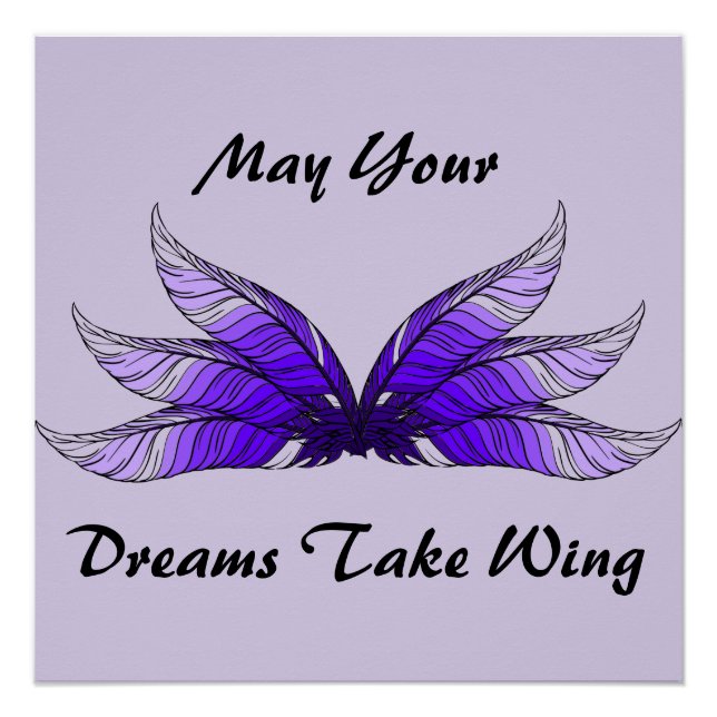 Poster - May Your Dreams Take Wing (Vorderseite)