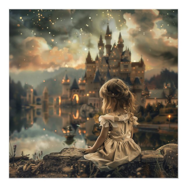 Poster met Princess Elly - Magisch Wanddecor  (Vorne)