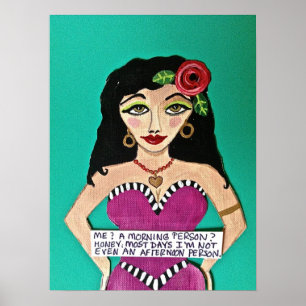 POSTER - "MICH? EINE MORGENPERSON?"