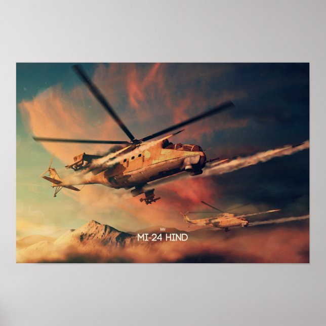 Poster Mil Mi-24 Hind (Vorne)