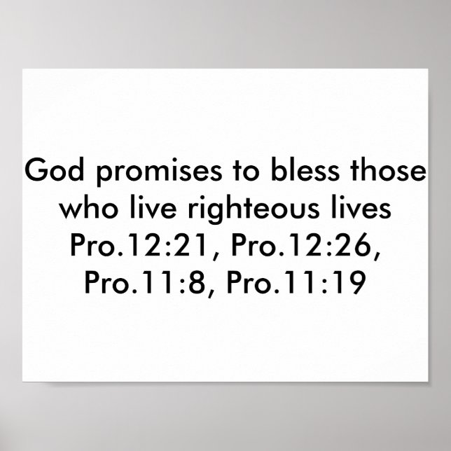 Poster mit Bibelversen (Vorne)