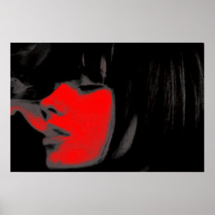 Poster mit Cool Girl Print Version Zwei
