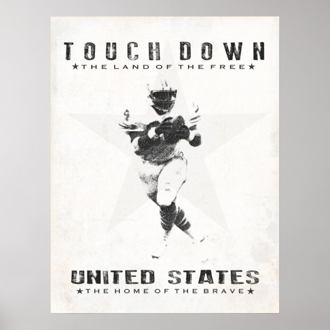 Poster mit Cooler Fußball-Printwerbung (Vorne)