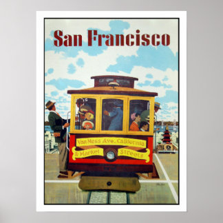 Poster mit Cooler San Francisco Print