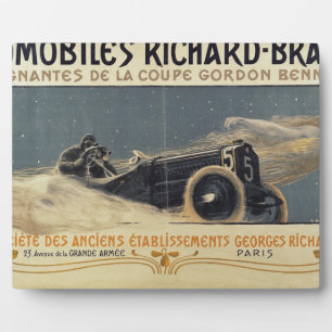 Poster mit den Gewinnern von Automobiles Richard-B Fotoplatte