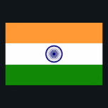 Poster mit der Flagge Indiens<br><div class="desc">Wunderschönes riesiges Poster mit indischer Flagge. Dieses Produkt ist anpassbar.</div>