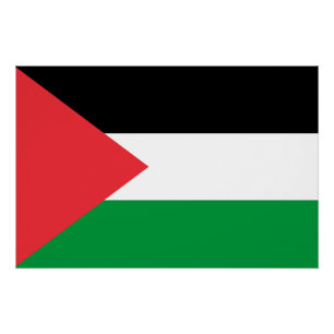 Poster mit der Flagge Palästinas