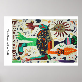 Poster mit Dreifachgefahr