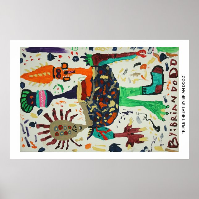 Poster mit Dreifachgefahr (Vorne)