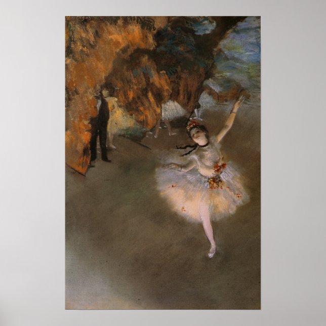 Poster mit Edgar Degas Malerei (Vorne)