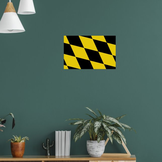 Poster mit Fahne in München, Deutschland (Wohnzimmer 1)