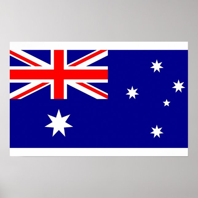Poster mit Flagge Australiens (Vorne)