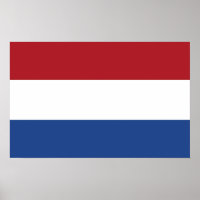 Poster mit Flagge der Niederlande