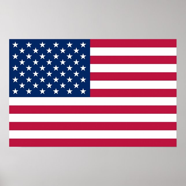 Poster mit Flagge der USA (Vorne)
