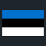 Poster mit Flagge Estlands<br><div class="desc">Mit diesem patriotischen Plakat mit der lebendigen Flagge Estlands können Sie sich auf einen kühlen Prunk des Nationalstolzes in Ihr Land stürzen! Dieses Poster, das für eine Aussage entworfen wurde, zeigt wunderbar die ikonischen blauen, schwarzen und weißen Streifen der estnischen Flagge. Ob Sie es in einem Schlafzimmer, einem Büro, einem...</div>